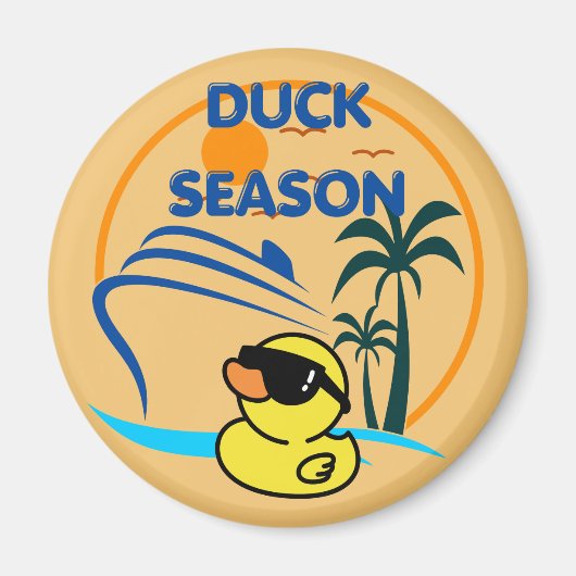 Rubber Duck Seizoen Deur Magneet (Voorkant)