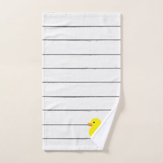 Rubber Duck Shiplap Painting Bath-doekset Bad Handdoek (Handdoek)