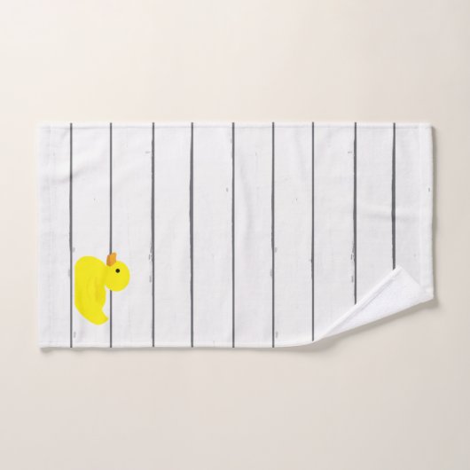 Rubber Duck Shiplap Painting Bath-doekset Bad Handdoek (Handdoek)
