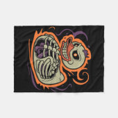 Rubber Duck Skeleton Rubber Duckie Kostuum Party Fleece Deken (Voorkant (Horizontaal))