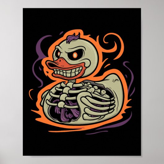 Rubber Duck Skeleton Rubber Duckie Kostuum Party Poster (Voorkant)