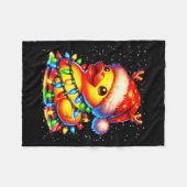 Rubber Duck Squad Christmas Light Reindeer Crew Xm Fleece Deken (Voorkant (Horizontaal))