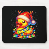Rubber Duck Squad Christmas Light Reindeer Crew Xm Muismat (Voorkant)