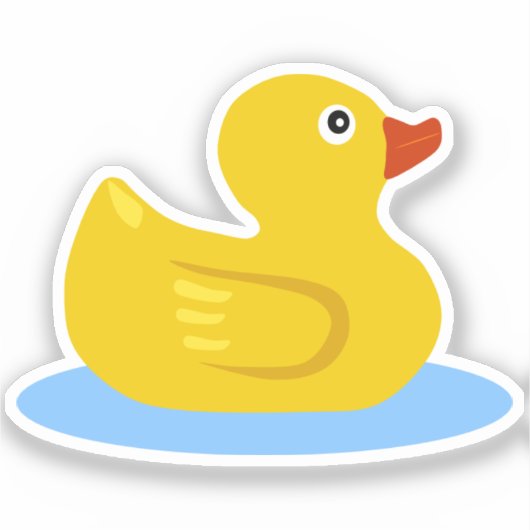 Rubber Duck Sticker (Voorkant)
