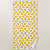 Rubber Duck Strandlaken | Geslachtsneutrale gele D (Voorkant)