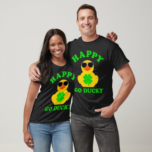 Rubber Duck Sunbril Happy Go Ducky Pun St Patri T-shirt (Unisex)