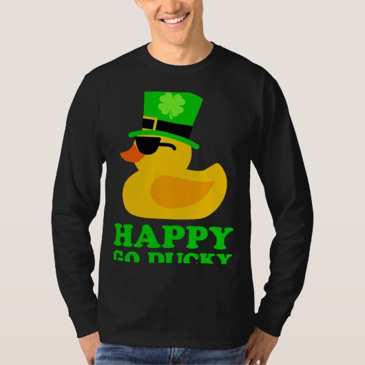 Rubber Duck Sunbril Lucky Four Leaf C Leprechau T-shirt (Voorkant)