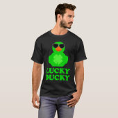 Rubber Duck Sunbril Vier Leaf C St Patrick's Da T-shirt (Voorkant volledig)