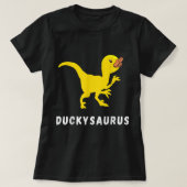 Rubber Duck T-Rex Duck Dino Funny Rubber Duck Dino T-shirt (Design voorkant)