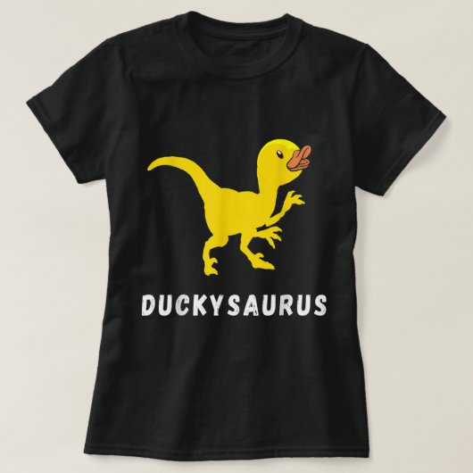 Rubber Duck T-Rex Duck Dino Funny Rubber Duck Dino T-shirt (Design voorkant)