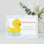Rubber Duck tombola kaarten (Staand voorkant)