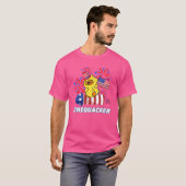 Rubber Duck USA Patriottische Firequacker 4th van  T-shirt (Voorkant volledig)