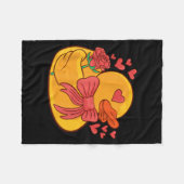 Rubber Duck Valentines Day Rubber Duckie Fleece Deken (Voorkant (Horizontaal))