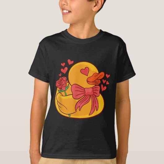Rubber Duck Valentines Day Rubber Duckie  T-shirt (Voorkant)