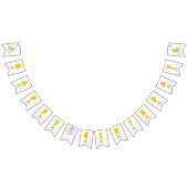 Rubber Duck Verjaardag met bubbels en Confetti Vlaggetjes (Alle)