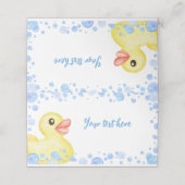 Rubber Duck Verjaardag Plaats Kaart Plaatskaartje (Buitenkant ongevouwen)