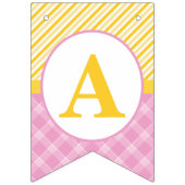 Rubber Duck Verjaardagsbanner | Roze en gele eend Vlaggetjes (Derde vlag)