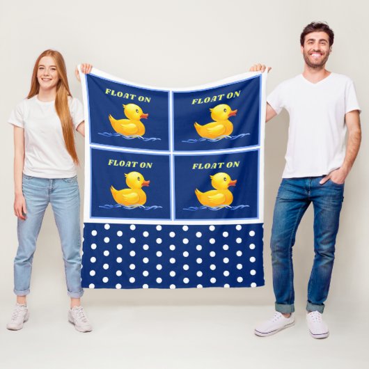 Rubber Duck | Vloer op de middelste rugzak Fleece Deken (In situ)