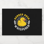 Rubber Duck Whisperer Sparkling Wijnetiket (Enkel label)