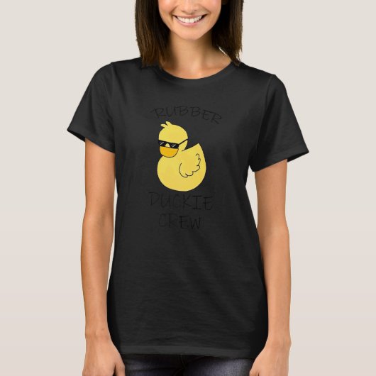 Rubber Duck Yellow Duckie Crew Bath Ducks Ducking T-shirt (Voorkant)