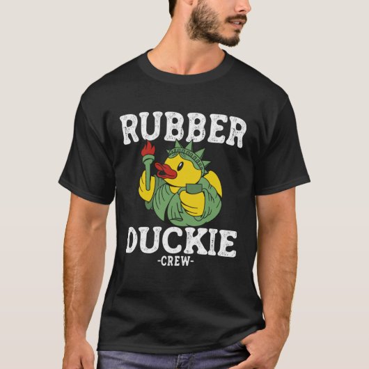 Rubber Duck Yellow Duckie Crew Bath Ducks Ducking T-shirt (Voorkant)