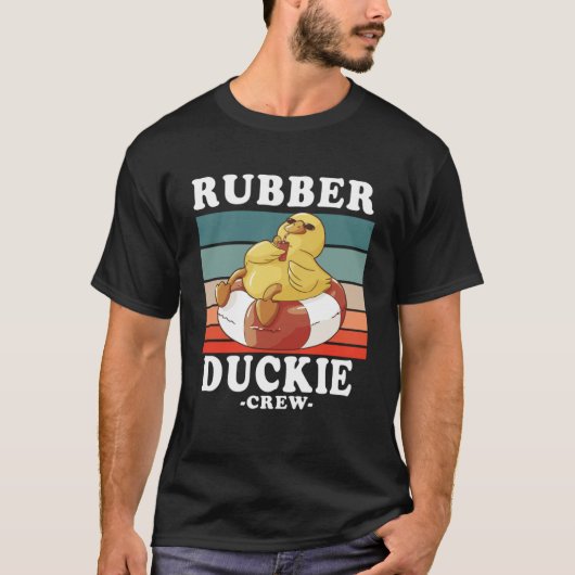 Rubber Duck Yellow Duckie Crew Bath Ducks Ducking T-shirt (Voorkant)