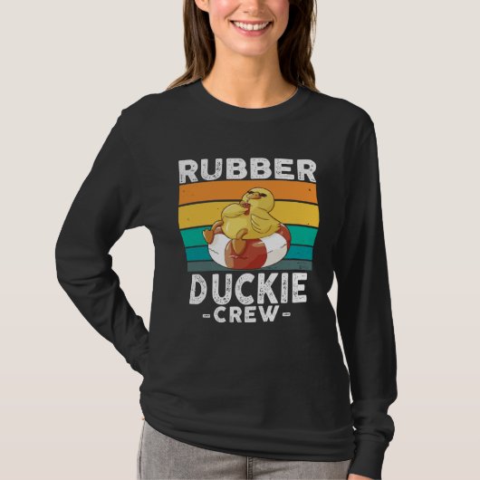 Rubber Duck Yellow Duckie Crew Bath Ducks Duckling T-shirt (Voorkant)