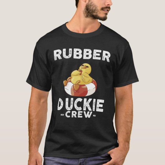 Rubber Duck Yellow Duckie Crew Bath Ducks Duckling T-shirt (Voorkant)