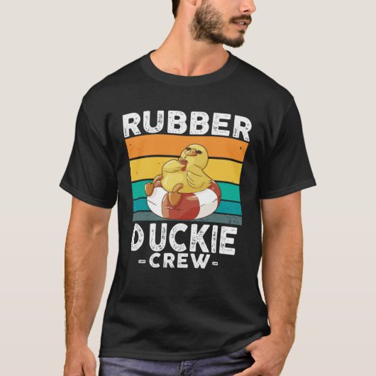 Rubber Duck Yellow Duckie Crew Bath Ducks Duckling T-shirt (Voorkant)