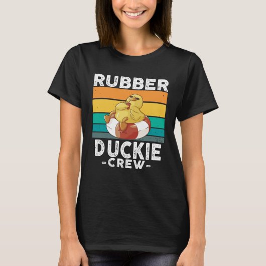 Rubber Duck Yellow Duckie Crew Bath Ducks Duckling T-shirt (Voorkant)