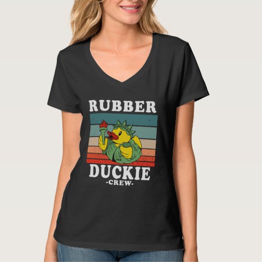 Rubber Duck Yellow Duckie Crew Bath Ducks Duckling T-shirt (Voorkant)