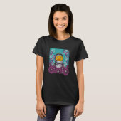Rubber Duck Yellow Rubber Duck Moon Flower Space A T-shirt (Voorkant volledig)