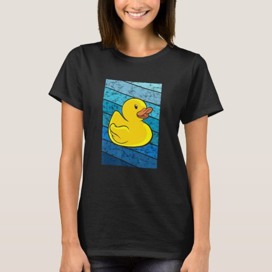 Rubber Duck Yellow Rubber Ducks Retro Rubbbe T-shirt (Voorkant)
