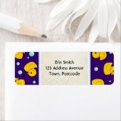 Rubber Duckie-adreslabel Etiket (Insitu)