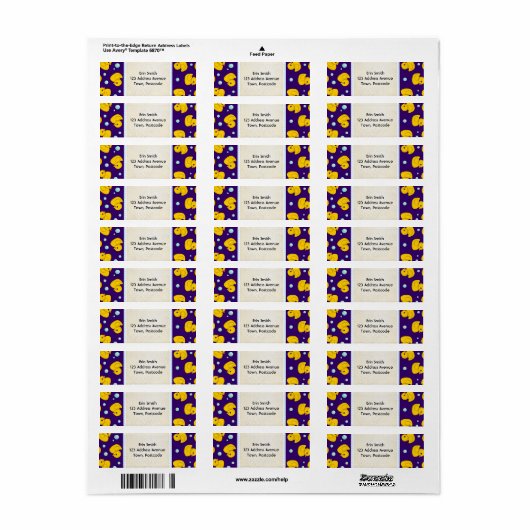 Rubber Duckie-adreslabel Etiket (Full Sheet)