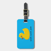 Rubber Duckie Bagagelabel (Voorkant verticaal)
