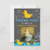 Rubber Duckie Birthday Bedankt voor je creditcard (Voorkant)