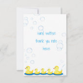 Rubber Duckie Birthday Bedankt voor je creditcard (Achterkant)