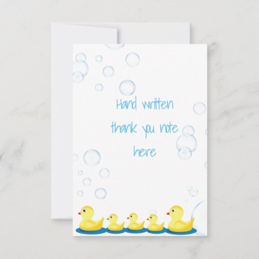 Rubber Duckie Birthday Bedankt voor je creditcard (Achterkant)