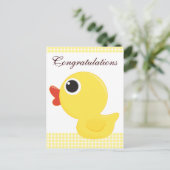 Rubber Duckie Briefkaart (Staand voorkant)