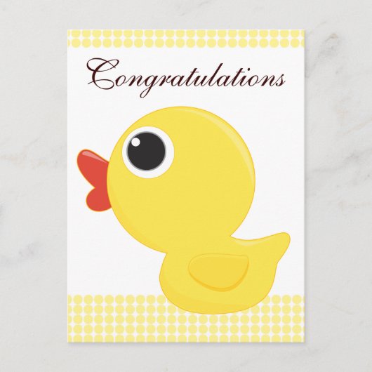 Rubber Duckie Briefkaart (Voorkant)