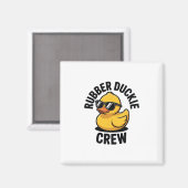 Rubber Duckie Crew Boot Ponton Grappige Rubber Een Magneet (Voorkant / Achterkant)