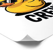 Rubber Duckie Crew Boot Ponton Grappige Rubber Een Poster (Hoek)