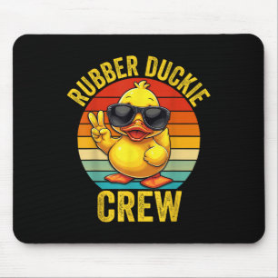 Rubber Duckie Crew Cruise Eend Matchende Groep Muismat