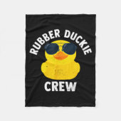 Rubber Duckie Crew Funny Rubber Duck Fleece Deken (Voorkant)