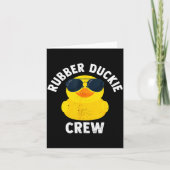 Rubber Duckie Crew Funny Rubber Duck Kaart (Voorkant)