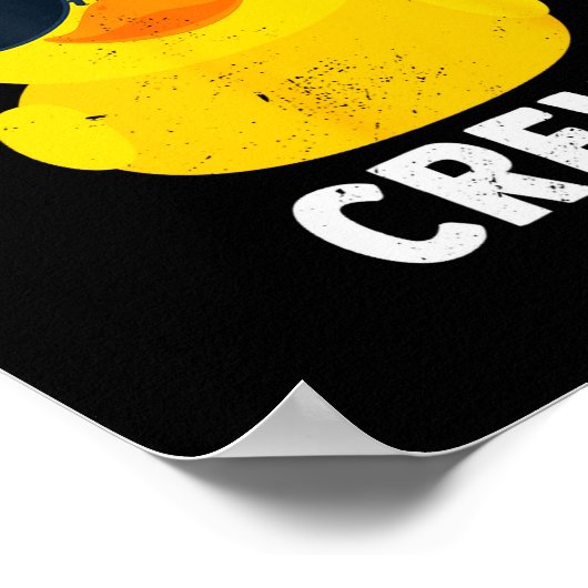 Rubber Duckie Crew Funny Rubber Duck  Poster (Hoek)