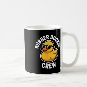 Rubber Duckie Crew Genietend Van De Cruise Ship Va Koffiemok