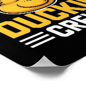 Rubber Duckie Crew Grappige Eend Dier Lieve Kawaii Poster (Hoek)