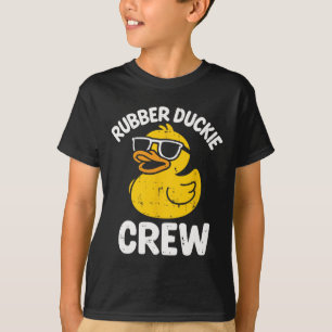 Rubber Duckie Crew Grappige Gele Eend Cool Team Ma T-shirt